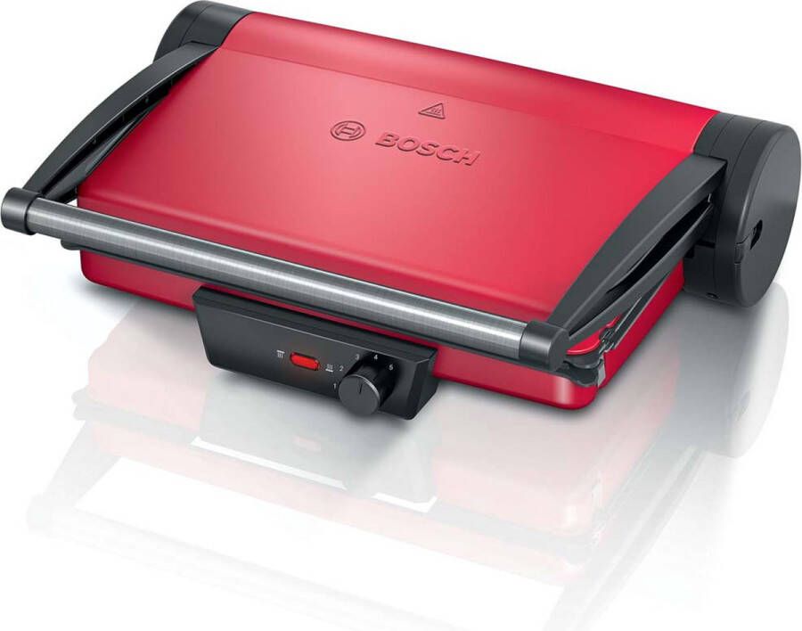Bosch TCG4104 Contactgrill Elektrisch Zwart Rood