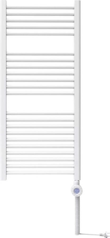 Bosch Thermotechnik Bosch Warmtestraler Heat Radiator 4500 Elektrische badkamerverwarming afmetingen 1110x500 mm 500 Watt met handdoekhouder en ingebouwde thermostaat wit
