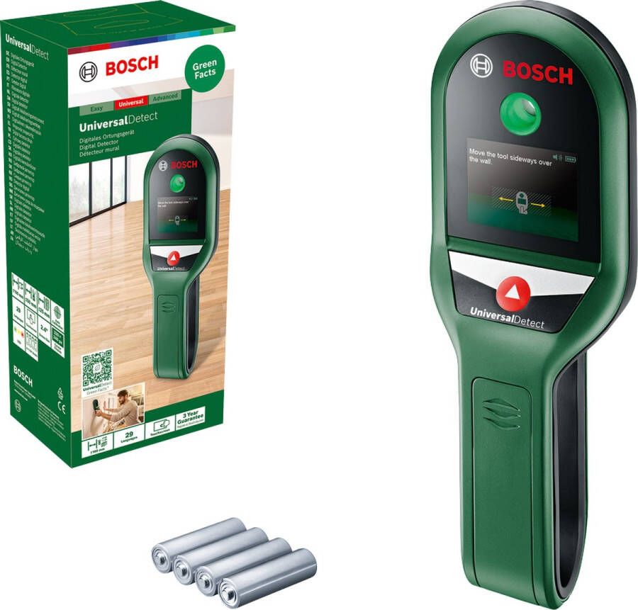 Bosch UniversalDetect Leiding Detector Inclusief Batterijen