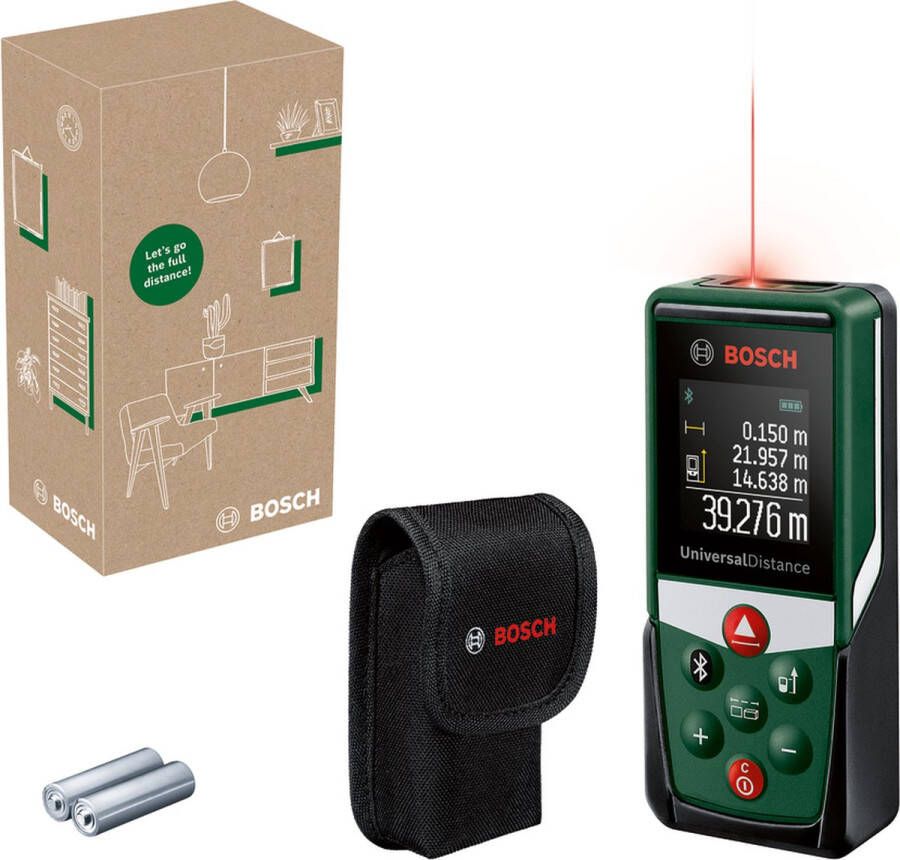 Bosch UniversalDistance 40C Laserafstandmeter Inclusief Batterijen en opbergetui