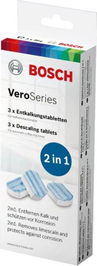 Bosch Vero Series Ontkalkingstabletten 2-in-1 00312093 TCZ8002A 00576694