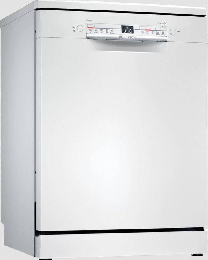 Bosch Vrijstaande vaatwasser SMS2ITW45E SER2 12 couverts Inductie L60cm 48dB Wit