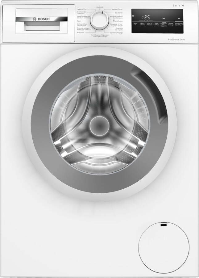 Bosch WAN282E3FG Serie 4 Wasmachine NL FR display Energielabel C