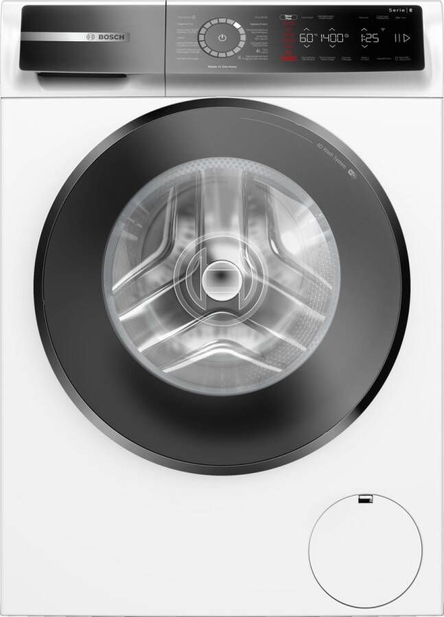 Bosch WGB2540AFG Serie 8 Wasmachine met stoom 1400 rpm NL FR display 20% zuiniger dan energielabel A Home Connect
