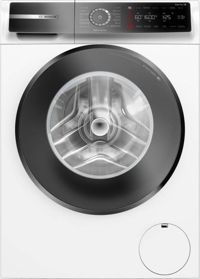 Bosch WGB2560AFG Serie 8 Wasmachine met stoom 1600 rpm NL FR display Energielabel A Home Connect
