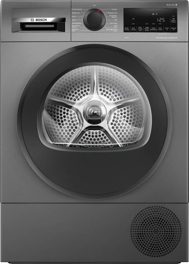 Bosch WQG235DRNL Serie 6 Wasdroger Warmtepompdroger Energielabel A+++