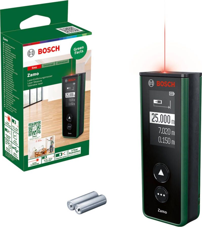 Bosch Zamo Laserafstandmeter Inclusief Batterijen