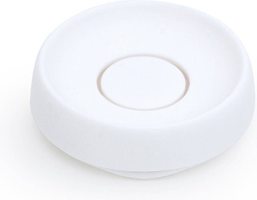 Bosign Zeepbakje Soap Saver Flow Plus Wit Rond Siliconen Ø 12 cm x H 3 5 cm