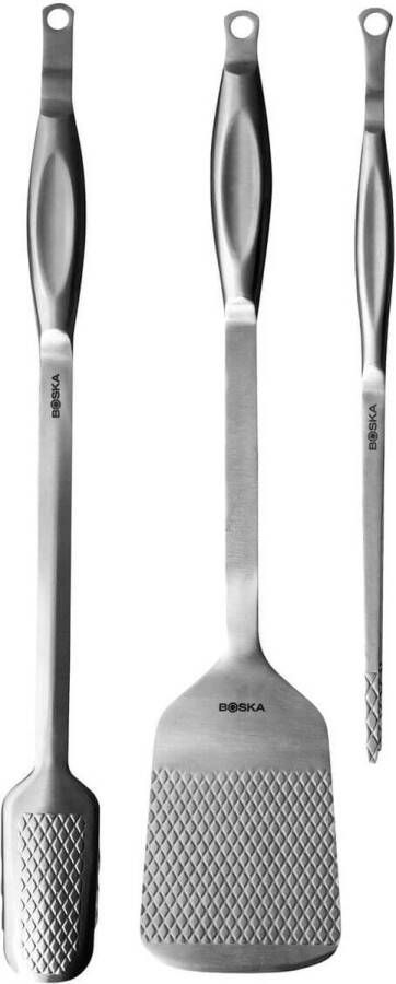 Boska Essential BBQ Tools Monaco+ 3 Barbecue Accessoires RVS Giftset Vaatwasserbestendig