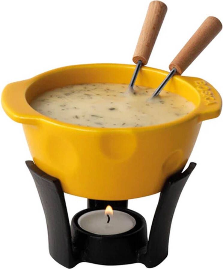 Boska Fondueset Mini Cheesy Voor kaasfondue en saus 300 ml Vaatwasserbestendige fonduepan