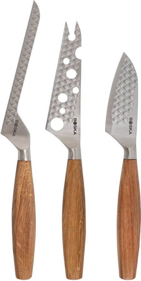 Boska Kaasmessenset Oslo+ Voor elk type kaas Non-stick Europees eikenhout RVS Ergonomisch