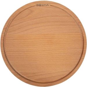 Boska Pizzaplank Amigo M Rond Borrelplank van Duurzaam Beukenhout Met opvanggeul Ø 29 cm