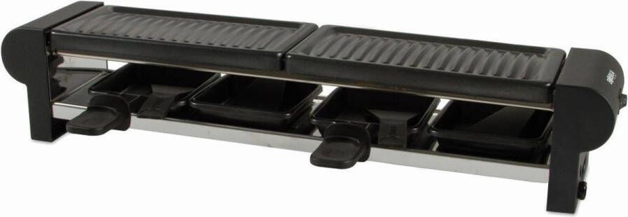 Boska Raclette Maxi 220V voor Smelten en Grillen 4 Personen Zwart