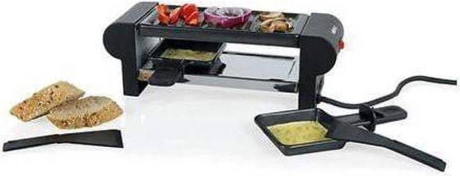 Boska Raclette Mini 110V voor Smelten en Grillen 2 Personen Zwart