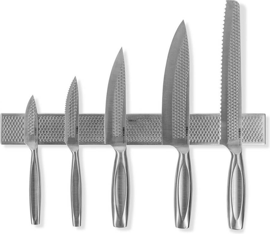Boska Ultimate Kitchen Knife Set Monaco+ 5 Keukenmessen Inclusief Magneetstrip Giftset