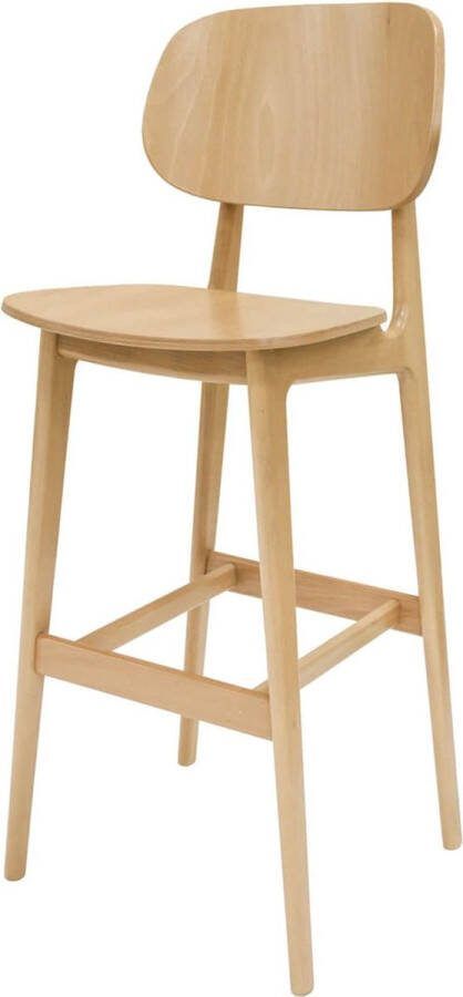Bosse & Bo Bonn houten barkruk naturel 77 cm
