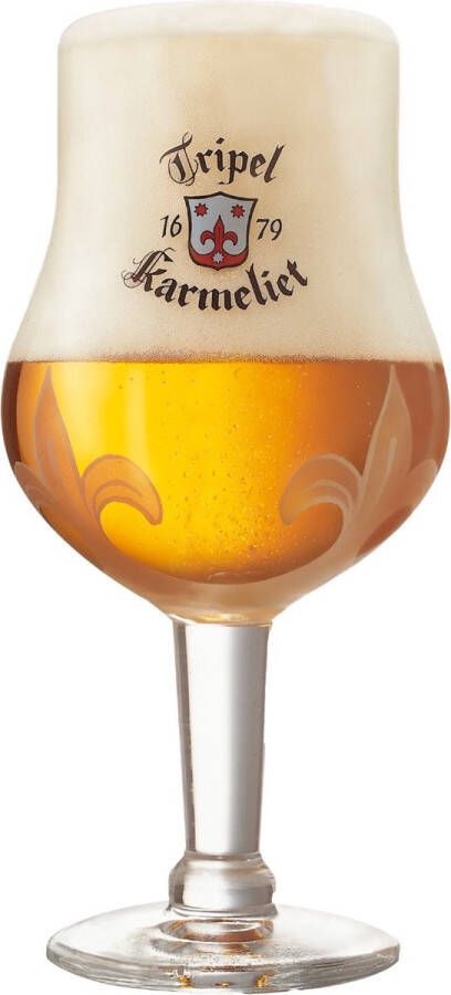 Bosteels Tripel Karmeliet Bierglas op Voet 33cl Bier Glas 0 33 l 330 ml