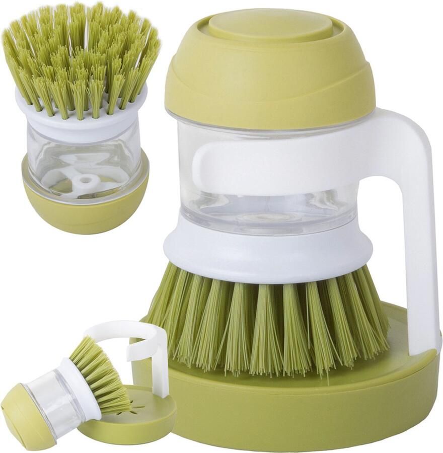 Afwasborstel Zeepdispenser Afwassen Keuken Groen