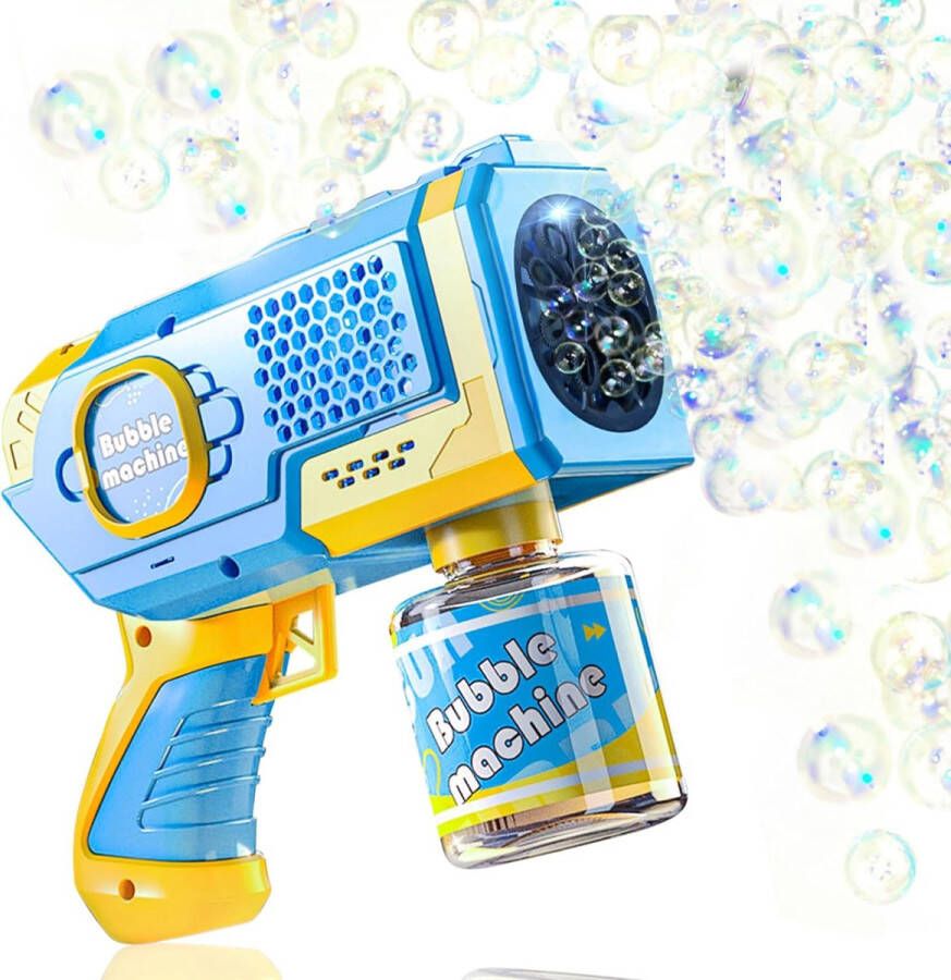 BOTC Bellenblaas pistool Bellenblazer met vloeistof Bubble gun Inclusief 1*90ml Bellenblaas navulling Voor kinderen Speelgoed Blauw