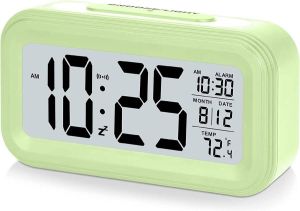 BOTC Digitale Wekker Alarmklok Inclusief temperatuurmeter Met snooze en verlichtingsfunctie Groen