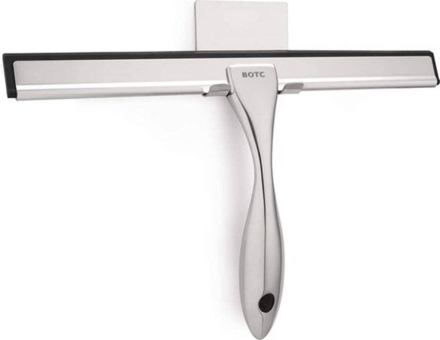 BOTC Douchewisser met Ophangsysteem Badkamer Accessoires Raamwisser Trekker Douche RVS Zliver