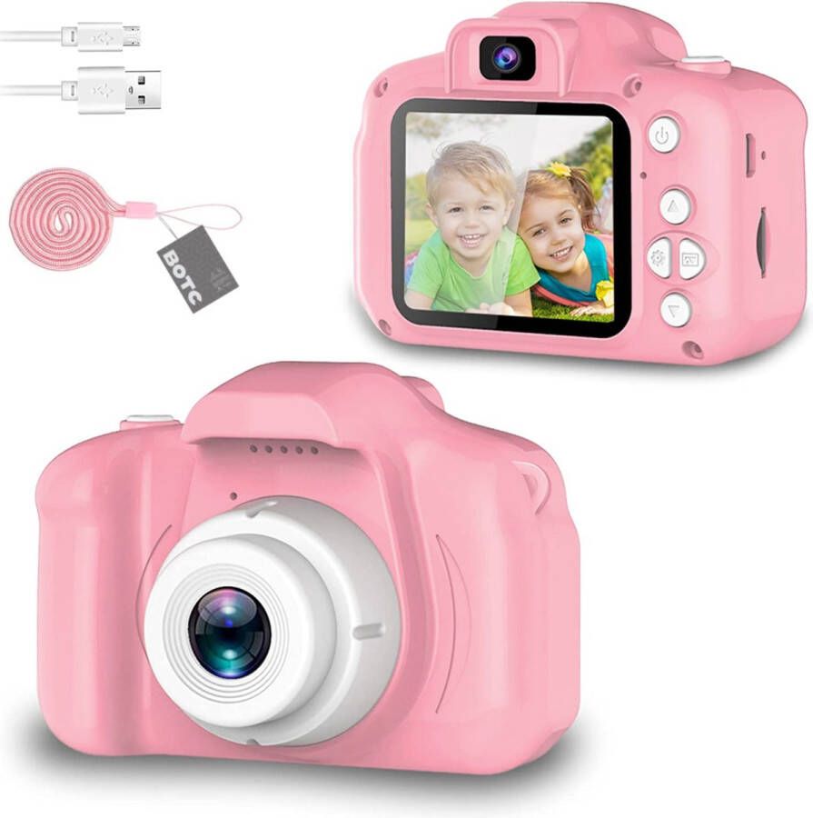 BOTC Kindercamera Fototoestel voor Kinderen Roze