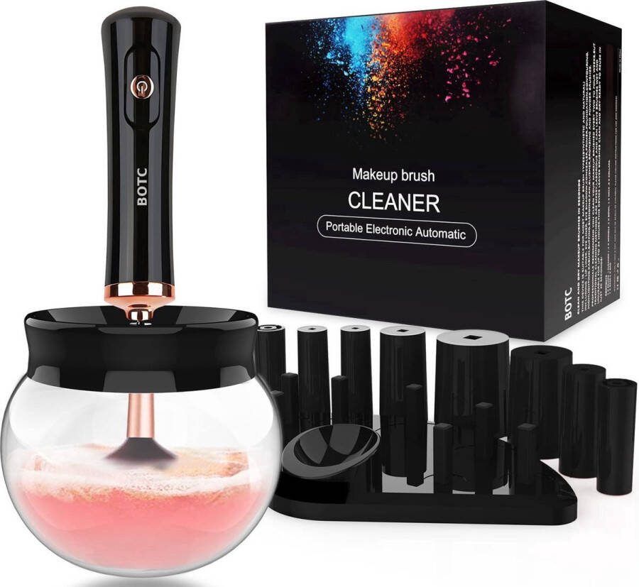 BOTC Make Up Kwasten Reiniger Elektrische Make-up Borstel Reiniger Brush Cleaner Zwart