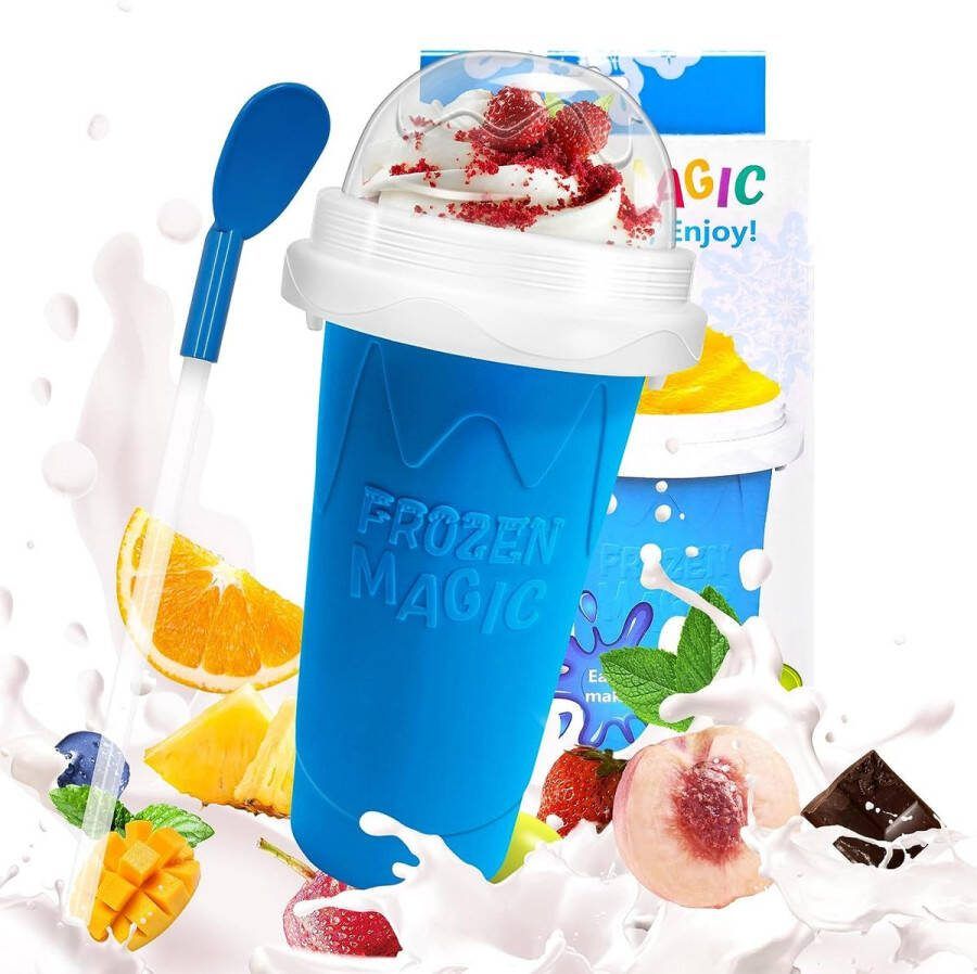 BOTC Slushy Maker Slush puppy maker Slushy Cup BPA Free IJscrusher Blauw