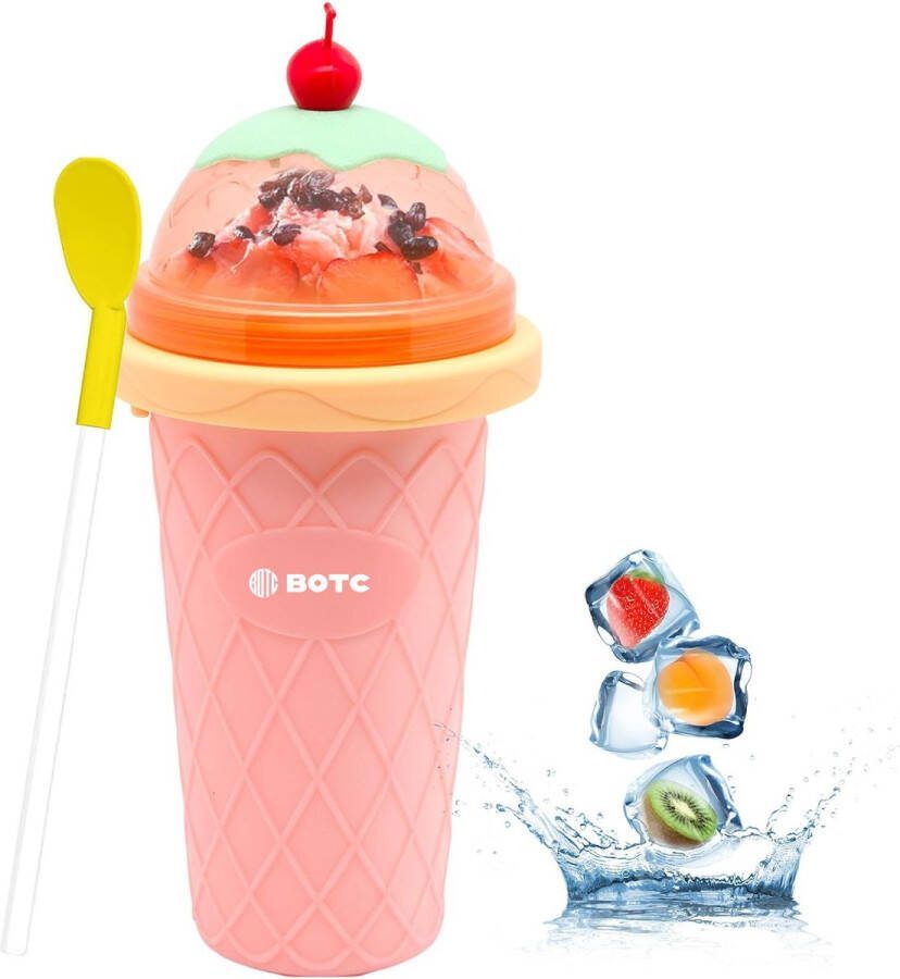 BOTC Slushy Maker Slush puppy maker Slushy Cup BPA Free IJscrusher Roze