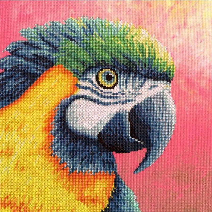 Bothy Threads borduurpakket papegaai The Menagerie: Paradise XRF1 borduren