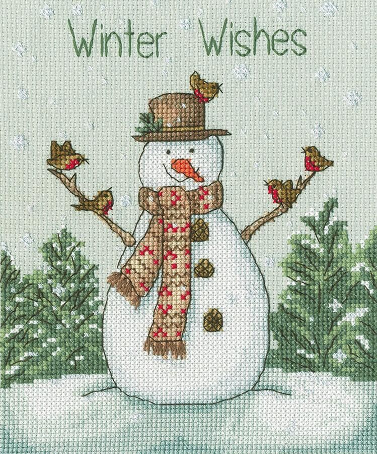 Bothy Threads Borduurpakket Ol'Jack Frost kerst