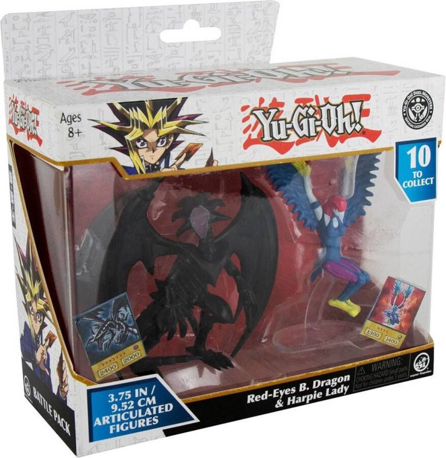 BOTI Yu-Gi-Oh! Action Figures 2-Pack Red-Eyes Black Dragon & Harpie Lady 10 cm