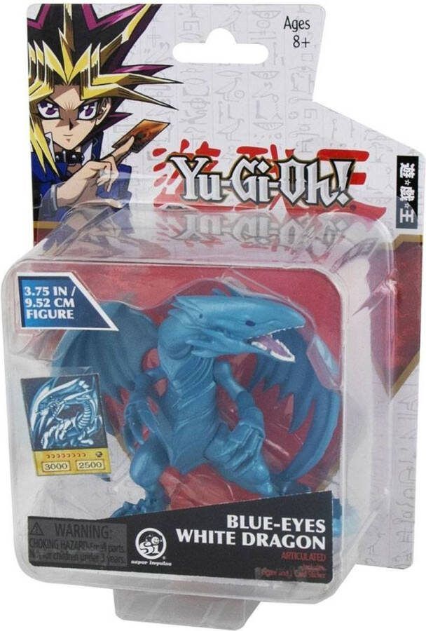 BOTI Yu-Gi-Oh! Blue Eyes White Dragon Speelfiguur 10 cm {Speelgoed voor kinderen jongens meisjes Yu-Gi-Oh YuGiOh Anime Manga Actiefiguur Draak Draken Kaarten Yami Yugi Seto Kaiba Bakura Mai Kujaku Dartz}