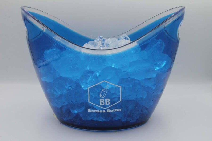 Bottles Better Ice Bucket Ijsemmer Champagne drank koeler 4 liter Blauw