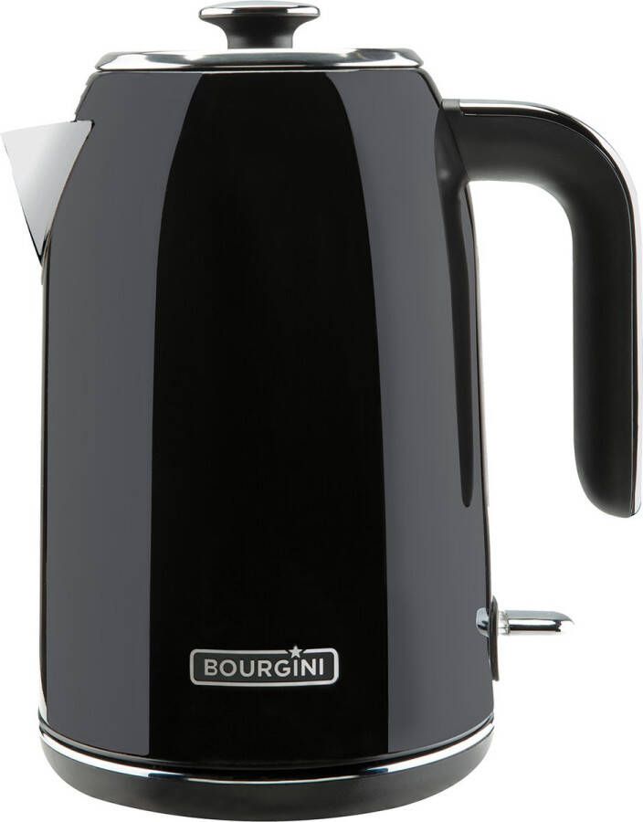 Bourgini Retro Waterkoker Zwart 1.7L