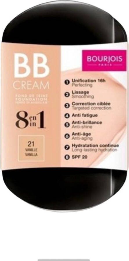 Bourjois BB Cream 8in1 Compleet Poeder Foundation 21 Vanilla nude