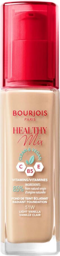 Bourjois Healthy Mix Clean Vegan Foundation 051 Light Vanilla