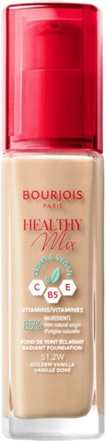 Bourjois Healthy Mix Clean Vegan Foundation 51.2 Golden Vanilla