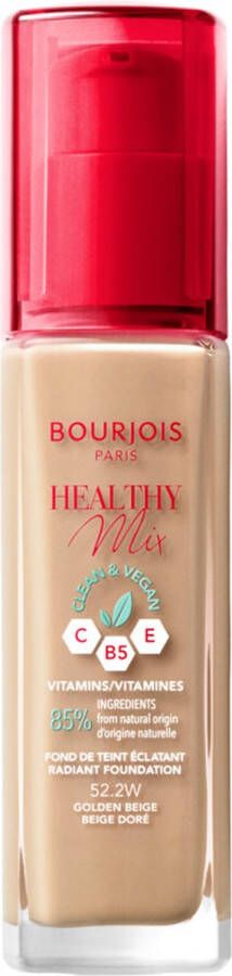 Bourjois Healthy Mix Clean Vegan Foundation 52.2 Golden Beige