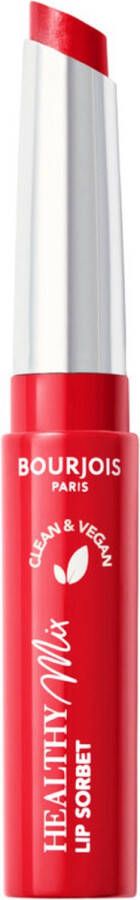 BOURJOIS Paris Bourjois Healthy Mix Clean Lip Sorbet Red-Freshing 02 hydraterende lippenbalsem vegan make-up 1 7 g