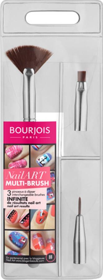 Bourjois Multi-Brush Nail Art Set voor vrouwen 3 pct Set Fan Brush &meer