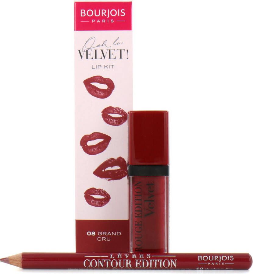 Bourjois Ooh La Velvet Lipstick & Lipliner 08 Grand Cru