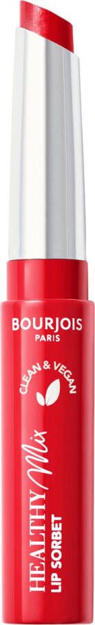 BOURJOIS Paris Bourjois Healthy Mix Clean Lip Sorbet Red-Freshing 02 hydraterende lippenbalsem vegan make-up 1 7 g