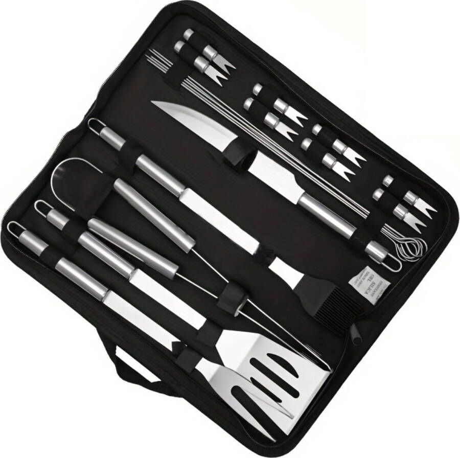 Bovista Barbeque Set Barbecueset Barbecue Barbecues BBQ Tangenset Vleeset Accessoires Zomer 19 stuks