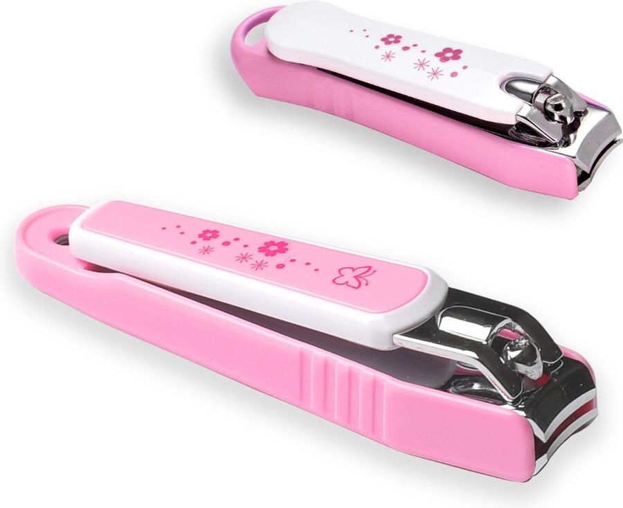 Bovista Nagelknipper Met Opvangbakje Nagelknipper Teennagels Nagelschaar Nageltang Nail Clipper Nail Cutter Roze