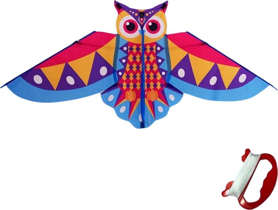 Bovista Vlieger Voor Strand Kite Vliegers Kindervlieger Uil Blauw