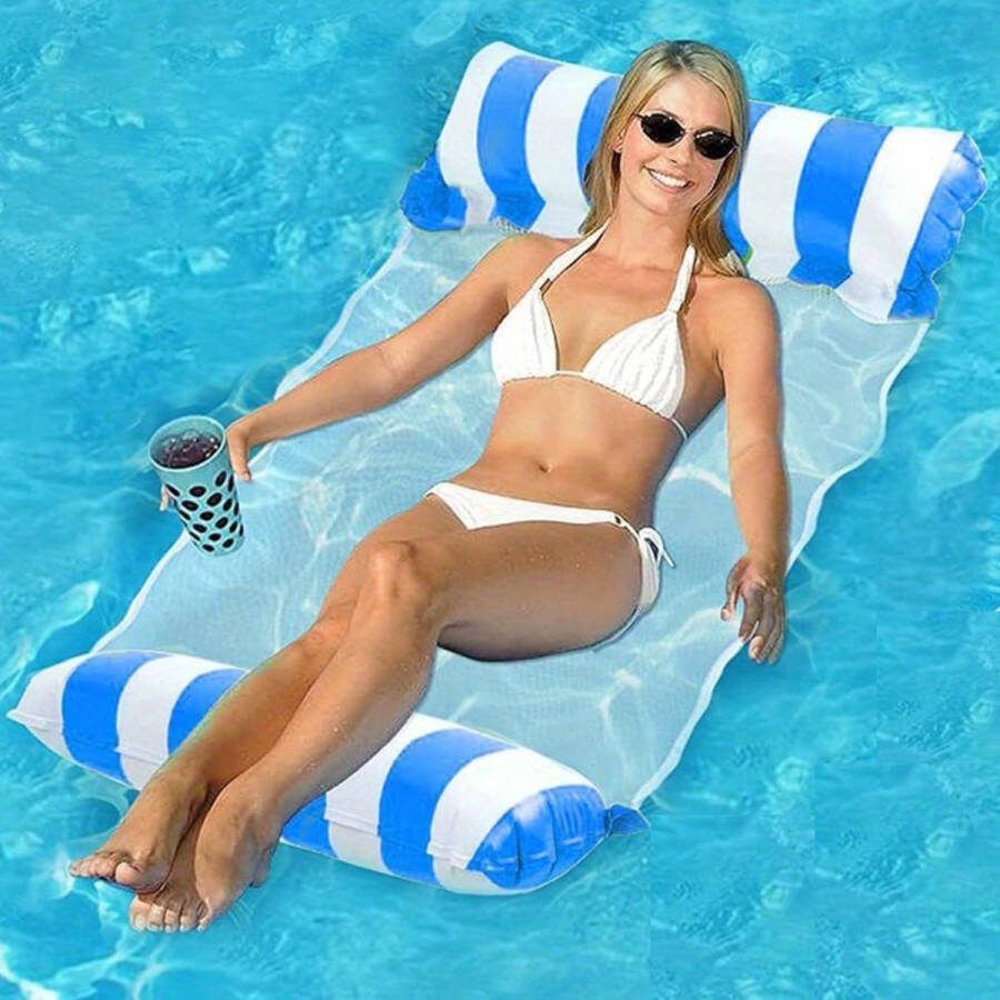 Bovista Drijfmat Zomerspeelgoed Waterspeelgoed Strandspeelgoed Zwembad Zwemmen Zomer Speelgoed Blauw