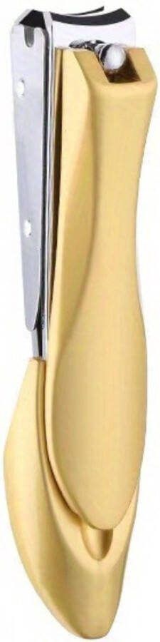 Bovista Nagelknipper Met Opvangbakje Nagelknipper Teennagels Nagelschaar Nageltang Nail Clipper Nail Cutter Goud