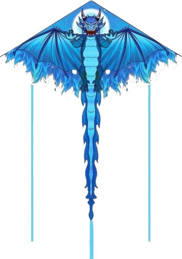 Bovista Vlieger Voor Strand Kite Vliegers Kindervlieger Draak Blauw
