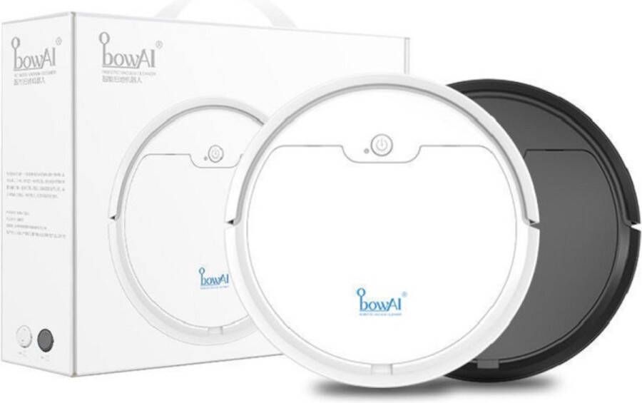 BowAI AN-Shop Robotstofzuiger Huisdieren Robotstofzuiger met Dweilfunctie Dweilrobot Huisdieren Automatische Stofzuiger Automatische Dweil Automatische Mop Vacuüm Cleaner Wireless Mop Cleaning Robot Wit Ideaal Voor Elk Oppervlak